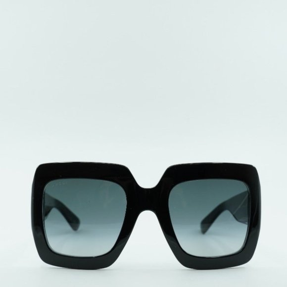 FINAL PRICE NEW GUCCI GG0053SN 001 SQUARE BLACK GREY GRADIENT SUNGLASSES - Picture 3 of 12
